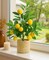 23 Inch Summer Artificial Lemon Tree with Woven Basket, Faux Lemon Decor for Kitchen Table, Countertop, Bedroom, Office, Spring Summer Home Decoration, Idea